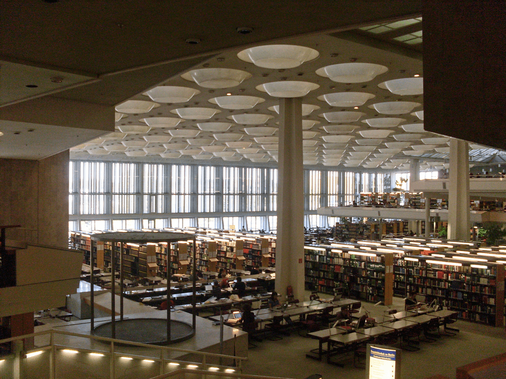 Photo Credit: “Staatsbibliothek zu Berlin (Kulturforum) interior” by Lessormore from Wikimedia Commons
